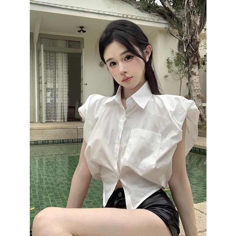 Áo sơ mi SUXI không tay thời trang mùa hè cho nữ