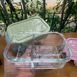Thố thuỷ tinh đựng thực phẩm 1 lít 2 ngăn, 3 ngăn