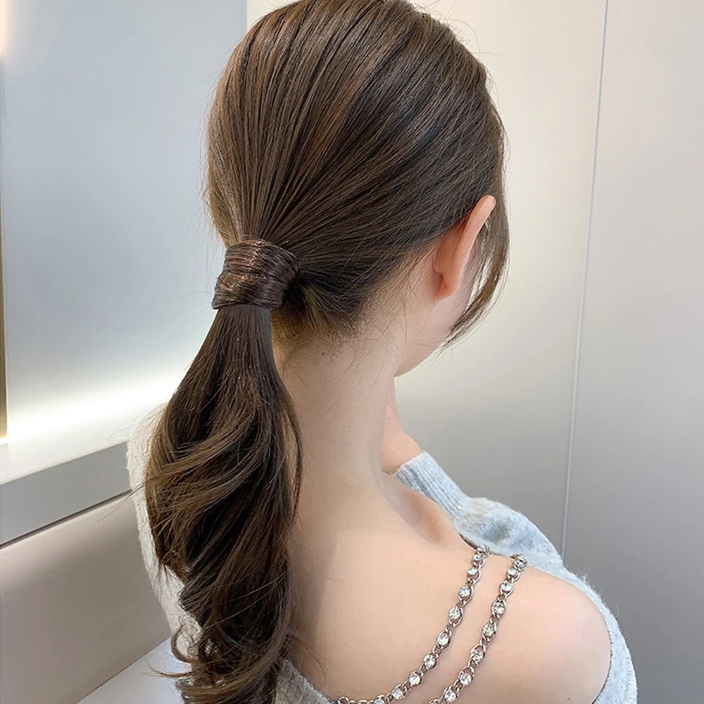 Dây Cột Tóc Giả Bằng Cao Su Co Giãn Gắn Tóc Giả Dễ Thương