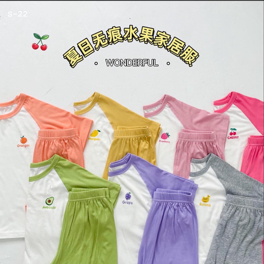 Set bận nhà logo trái cây