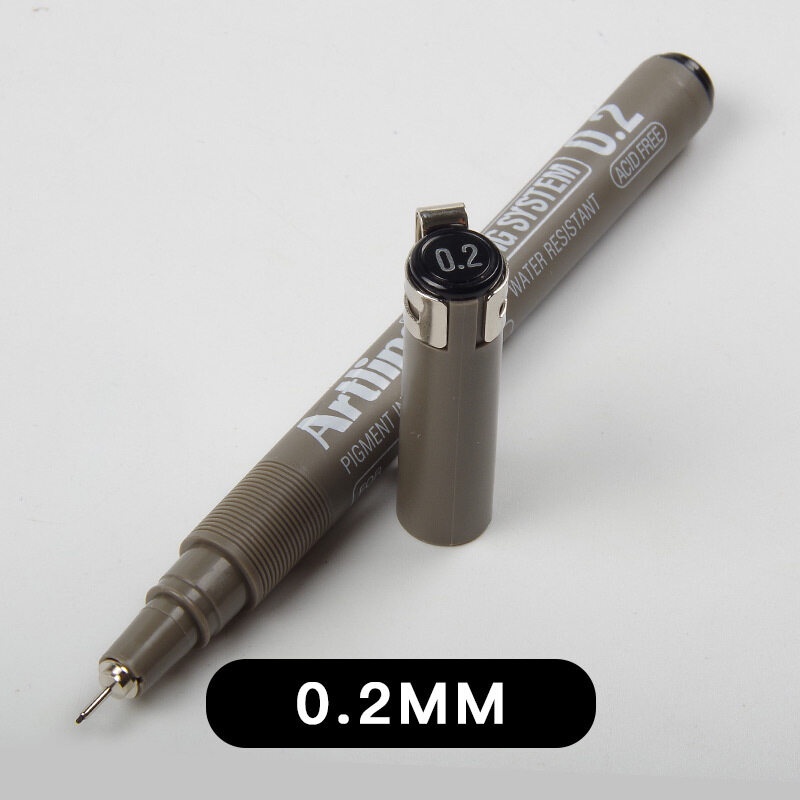 Bút Vẽ Graffiti Ngòi 0.05-0.8mm Màu Đen / Xanh Dương / Đỏ / Xanh Lá Kiểu Nhật Bản
