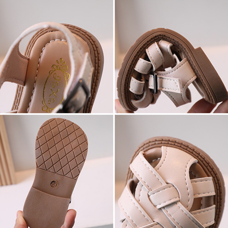 Giày Sandal Công Chúa Đế Mềm Chống Đá Hở Ngón Thời Trang Mùa Hè Cho Bé Gái