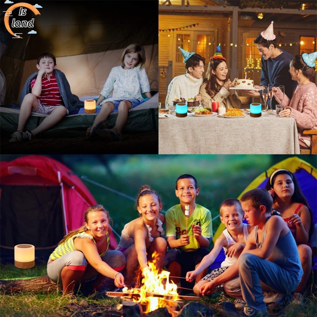 Đèn Ngủ Rgb Nhiều Màu Sắc Có Điều Khiển Từ Xa Tiện Dụng Cho Phòng Ngủ / Cắm Trại