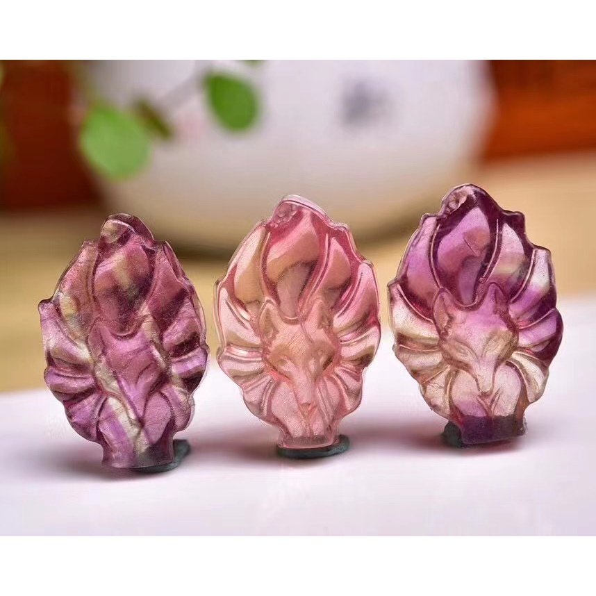 Mặt Dây Chuyền Đá Fluorite Tự Nhiên Nhiều Màu Kích Thước 23 * 15 * 10m
