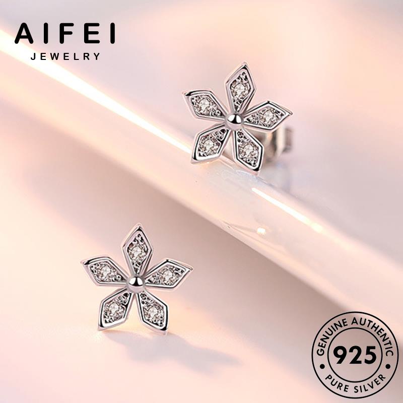 AIFEI JEWELRY thật quốc khuyên trang trang bạc moissanite hàn phụ bản xỏ sức Thời kim 925 tai kiện tua tròn nguyên thời hoa vành cương thời bông nữ E158