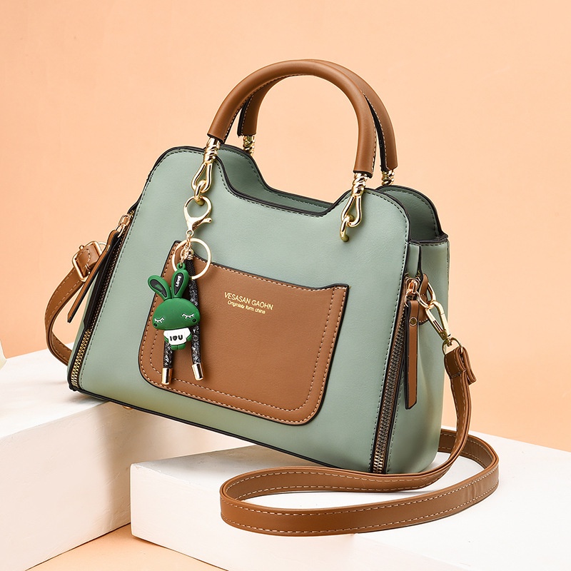 Túi Xách Đeo Vai Cỡ Lớn Màu Sắc Tương Phản Thời Trang Cho Nữ