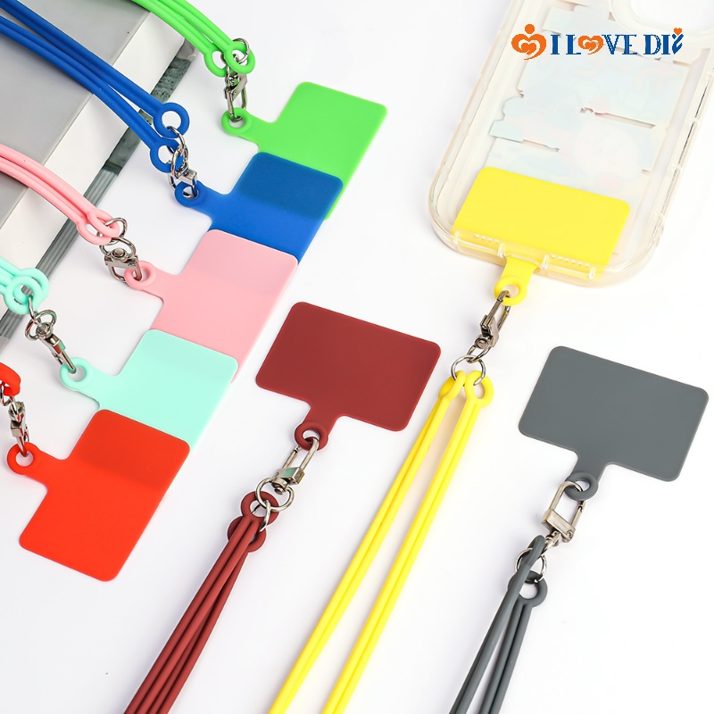 Ốp Điện Thoại Silicon Nhiều Màu Sắc Có Dây Đeo Cổ Chống Thất Lạc