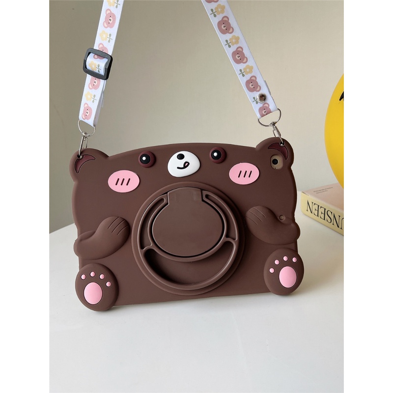 Ốp Máy Tính Bảng Silicon Mềm Có Tay Cầm Cho iPad 10.2 "10.9" MINI / Air 1 2 / Pro 9.7 / Air 4th 5th 6th 7th 8th 9th 10th Gen 2020 2022