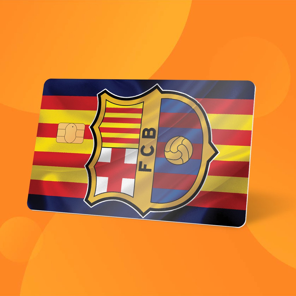 Skin Card Barcelona - Miếng Dán ATM, Thẻ Xe, Thẻ Từ, Thẻ Chung Cư - Chất Liệu Chống Xước - Chống Nước