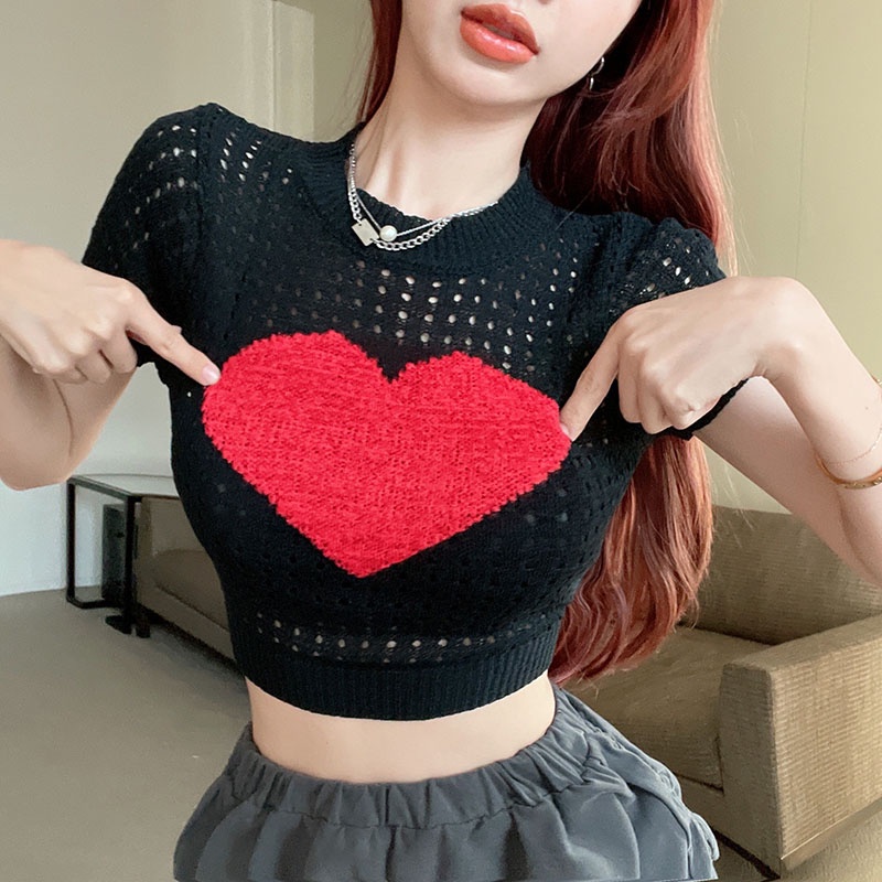 Áo Thun Crop Top Tay Ngắn Cổ Tròn Dáng Rộng Thời Trang Mùa Hè Phong Cách Hàn Quốc Cho Nữ