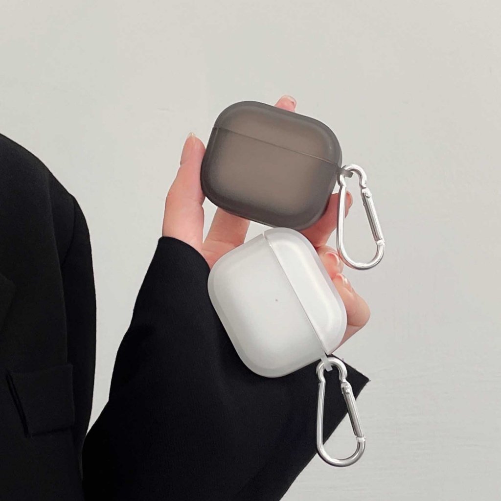 Vỏ Bảo Vệ Hộp Sạc Tai Nghe Airpods 1 2 3 Pro 2 Bằng Silicon Màu Nhám Thời Trang