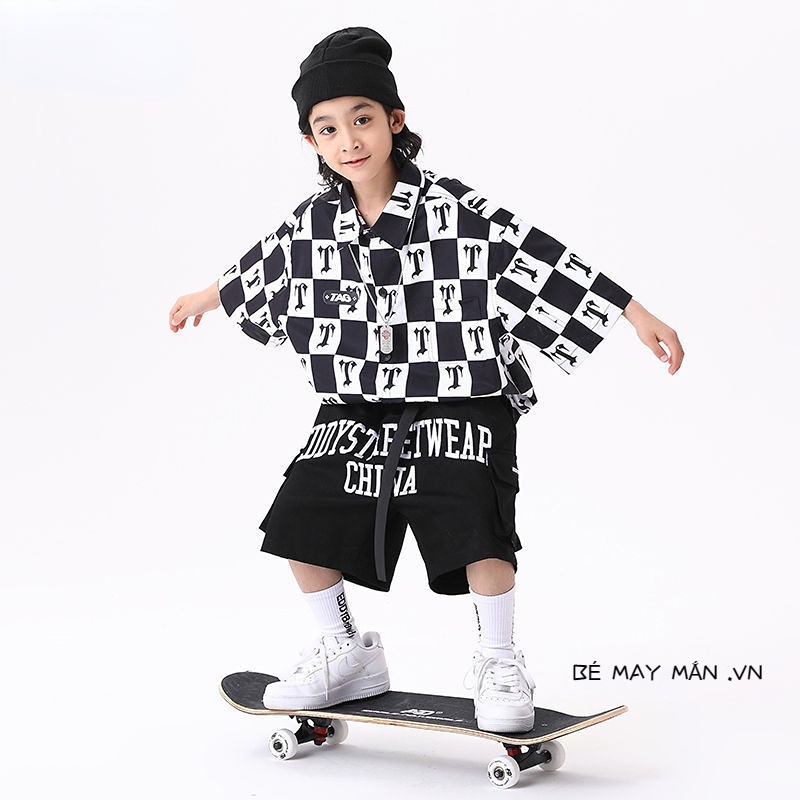 Áo sơ mi số đại cho bé trai,áo lạnh mùa hè bé trai,Áo Sơ Mi Ngắn Tay Dáng Rộng Thời Trang Mùa Hè Dành Cho Bé Trai 3-14 Tuổi
