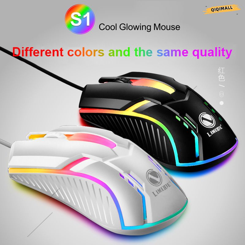 Chuột Usb Đèn Nền Có Dây S1 Chuột Chơi Game Cạnh Tranh Chuột Phát Sáng Văn Phòng Máy Tính Xách Tay [QIQI]