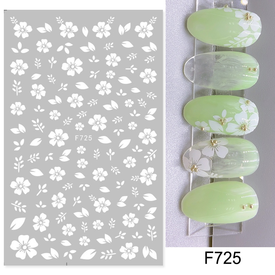 Miếng Dán Trang Trí Móng Tay 3D Hình Hoa Anh Đào 724-727