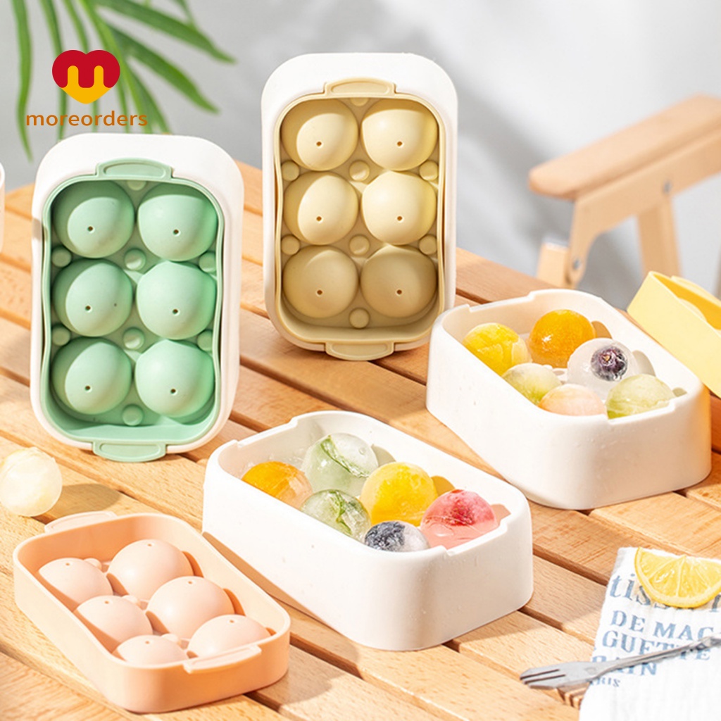 Khuôn Làm Đá Viên Chống Nứt Nẻ Có Nắp Đậy Tiện Lợi