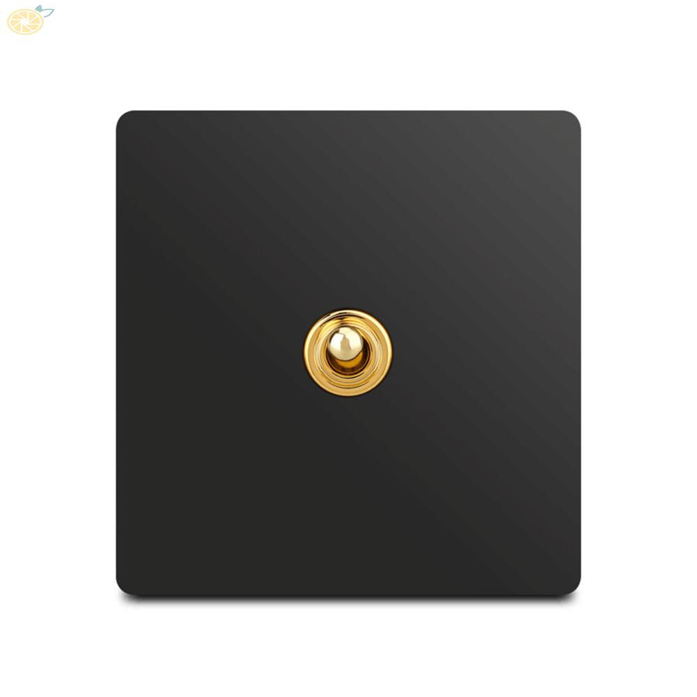【VARSTR】Switch 10A 86mm * 86mm Black PC Plastic Panel Part 1PC Household Hardware
