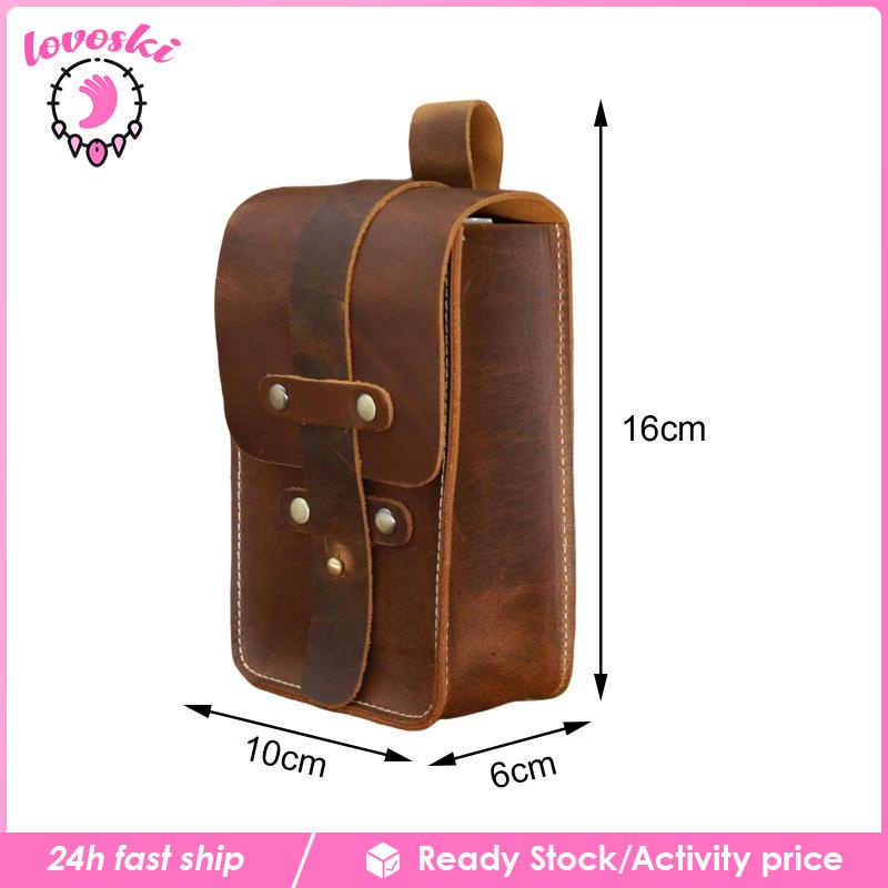 Túi Đeo Hông Bằng Da PU Phong Cách Vintage Thời Trang Đi Bộ