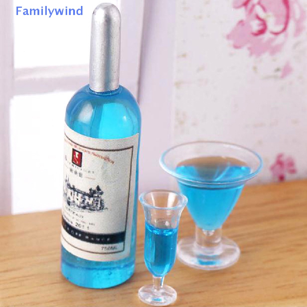 Set 6 Ly Rượu Mini Tỉ Lệ 1: 12 Dùng Để Trang Trí Nhà Búp Bê