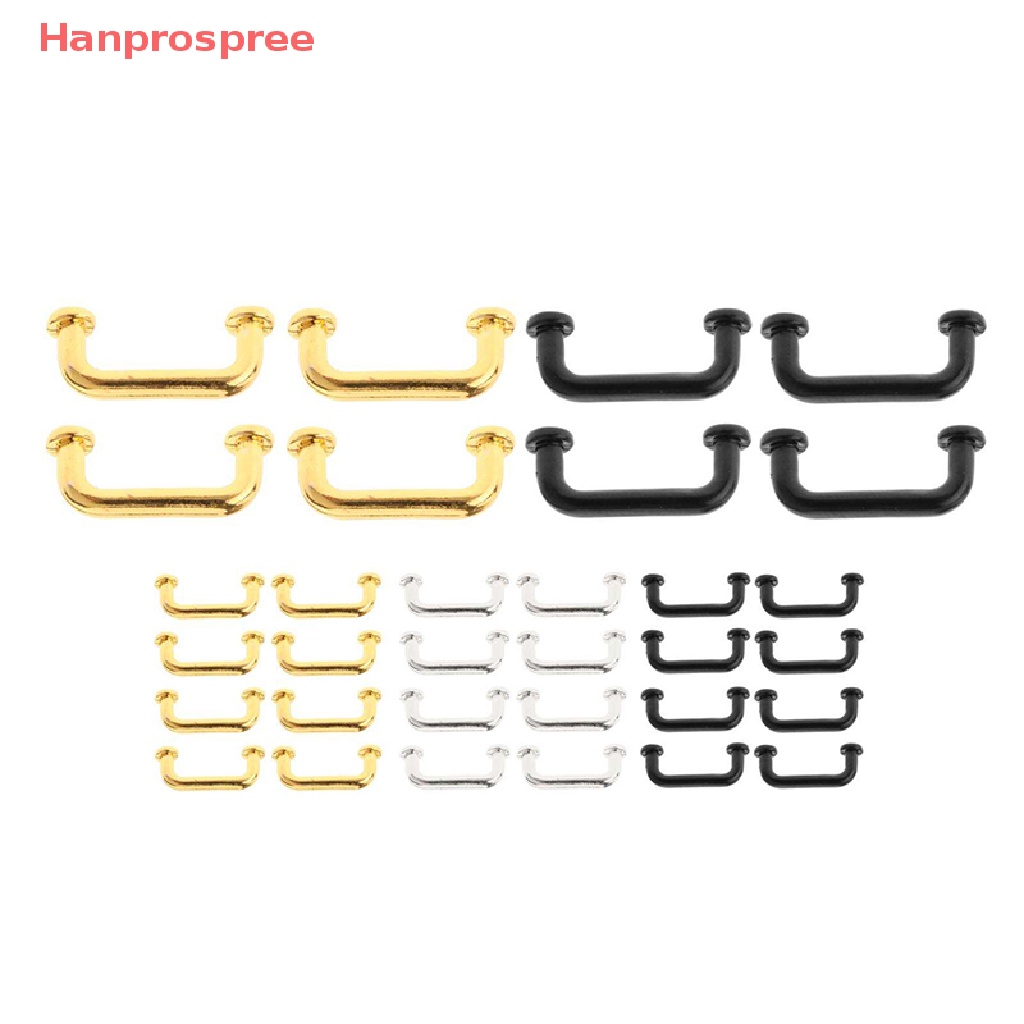 1 Bộ Tay Nắm Cửa / Tủ Chén / Tủ Nội Thất Trang Trí Nhà Búp Bê Tỉ Lệ 1: 12