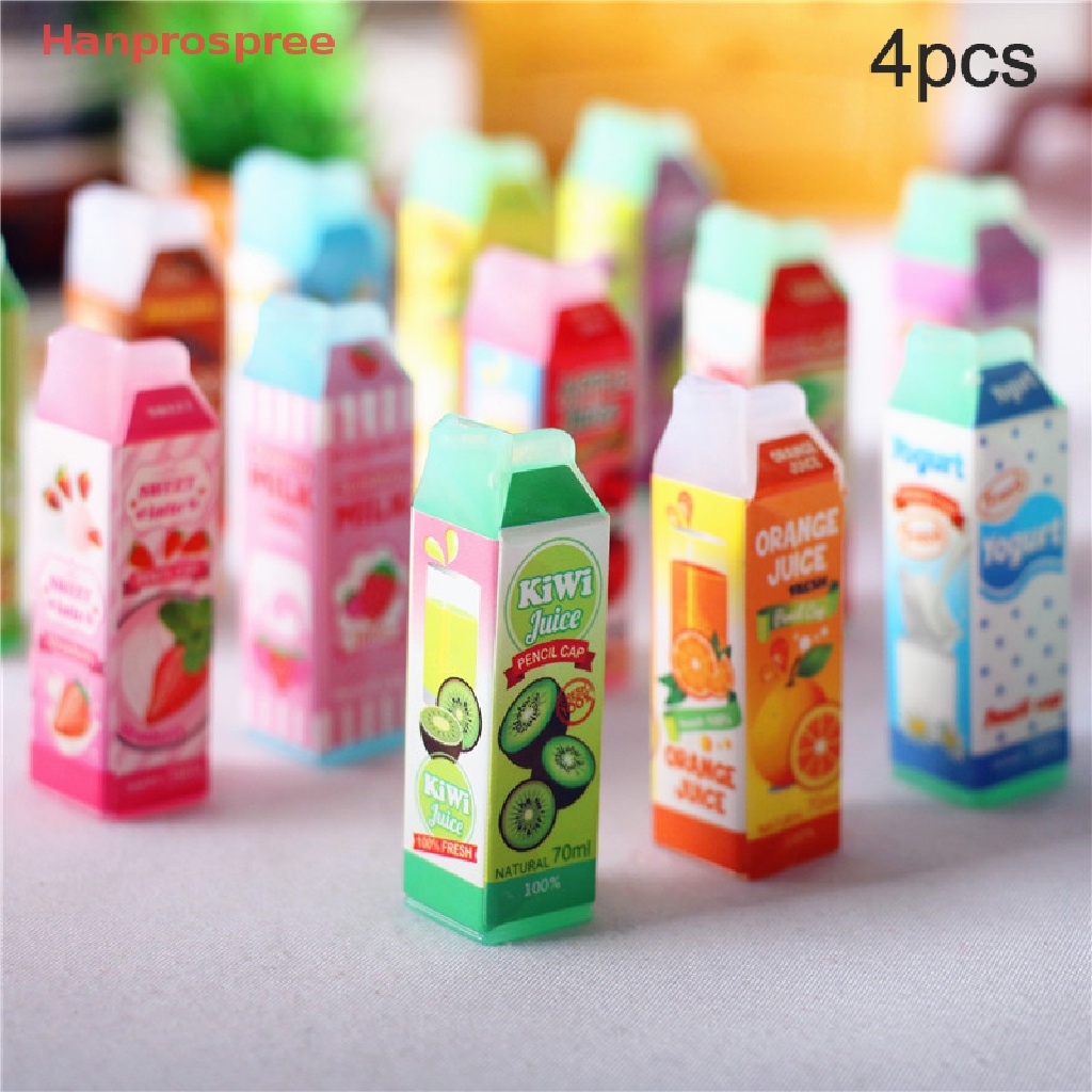 Bộ 4 Bình Nước Ép Trái Cây Đồ Chơi Búp Bê Cỡ 1 / 12