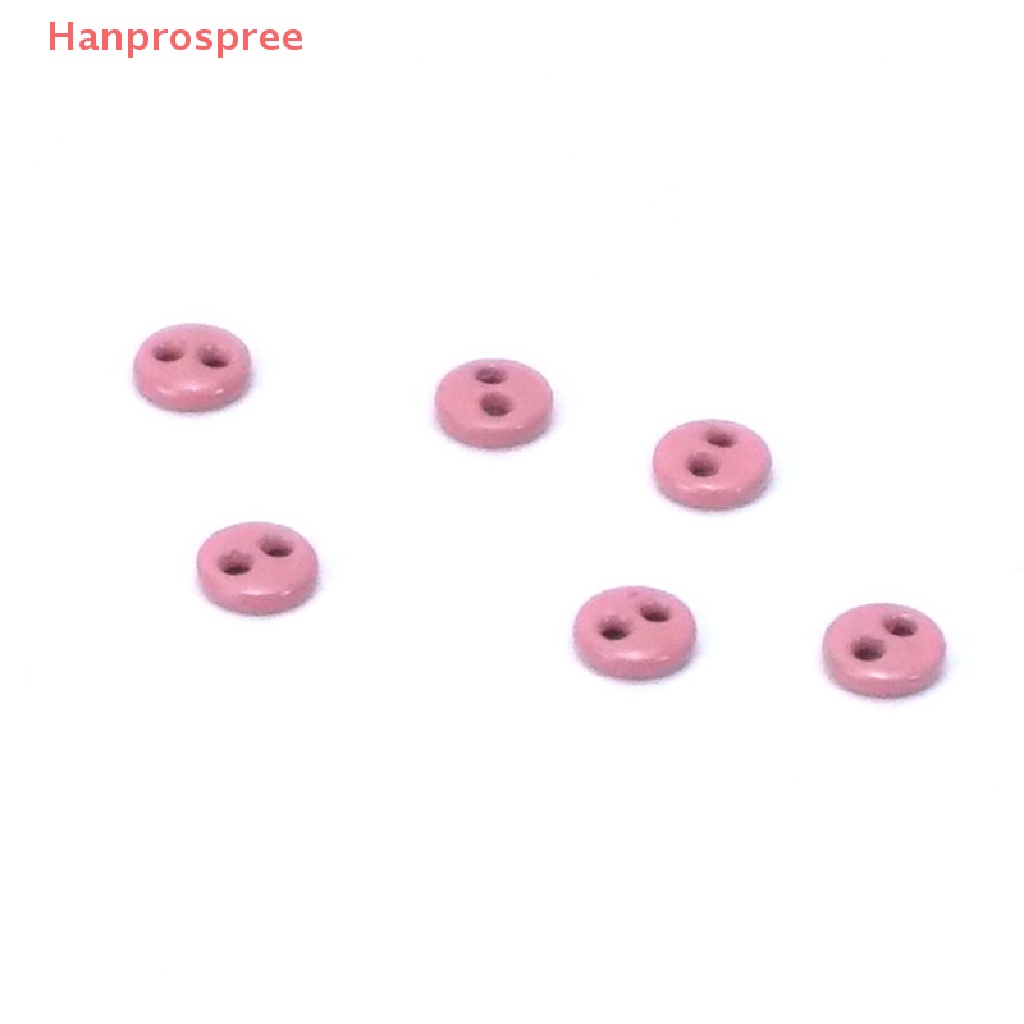 Set 10 Nút Tròn Hai Lỗ Nhiều Màu Sắc Làm Đồ Chơi Búp Bê