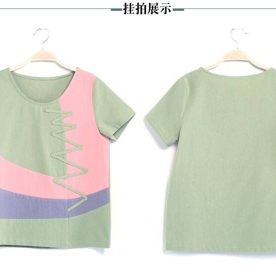 Áo Thun Cotton Lanh Tay Ngắn Dáng Rộng Phong Cách Retro Mùa Hè Dành Cho Nữ