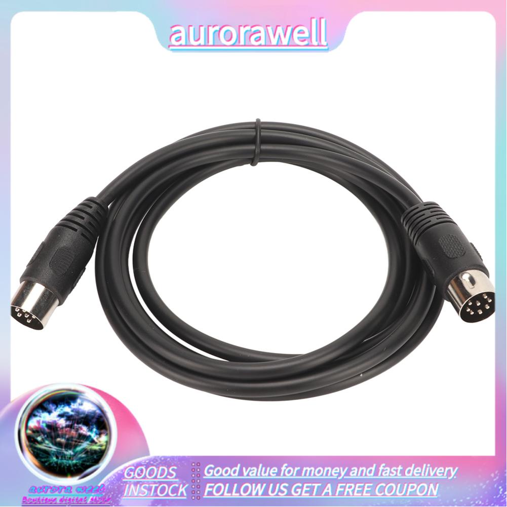Aurorawell 8 Pin Din To 6 Pin Din Cable Clear Sound Tangle Free Interference Resistant 8 Pin Din Male To 6 Pin Din Male Cable Plug and Play for Stable Transmission