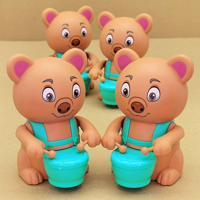 Đồ Chơi Lên Dây Cót Hình Gấu Dễ Thương Cho Bé 1-4 Tuổi