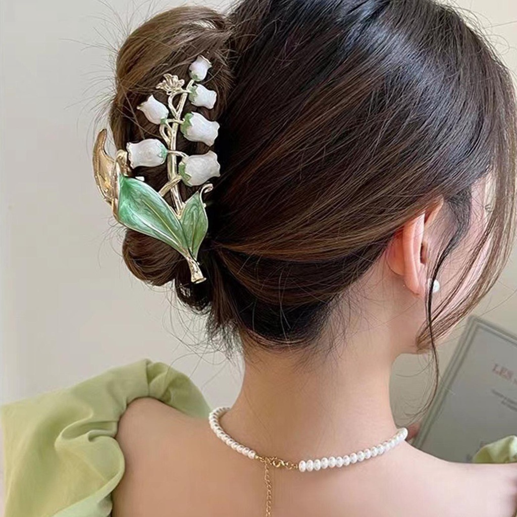 Kẹp Tóc Hình Hoa Lily / Cá Mập Cỡ Lớn Tinh Tế Thời Trang Mùa Hè