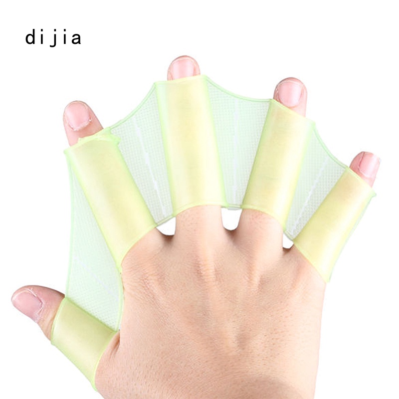 1 Cặp Găng Tay Bơi Lội Bằng Silicone Hình Ếch