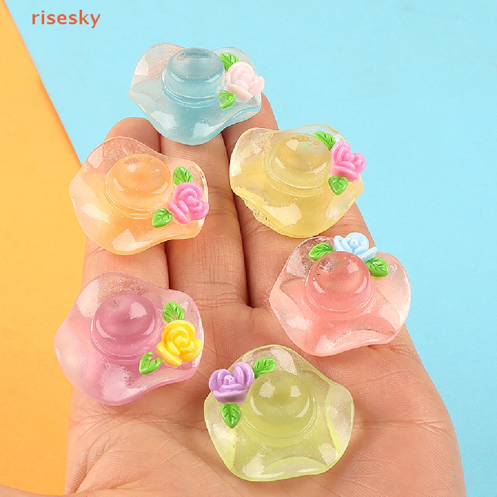 Bộ 5 Nắp Nhựa Phát Quang Dùng Làm Trang Sức DIY