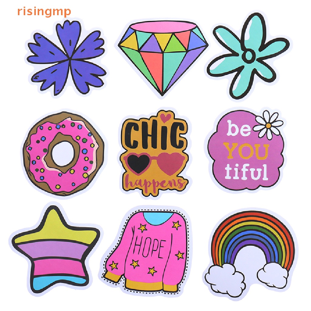 Set 50 Miếng Dán Hoạt Hình Dễ Thương Trang Trí Laptop / Vali / Ván Trượt / Guitar / Ván Trượt