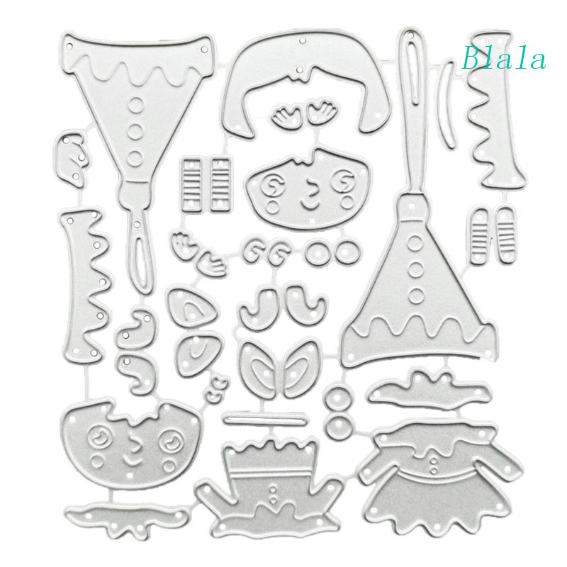 Khuôn Cắt Giấy Làm Từ Kim Loại Hình Yêu Tinh Trang Trí Scrapbook