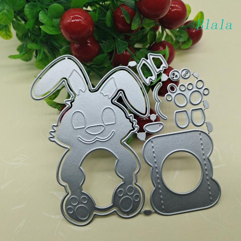 Khuôn Cắt Giấy Kim Loại Hình Thỏ Phục Sinh Hoạt Hình Xinh Xắn