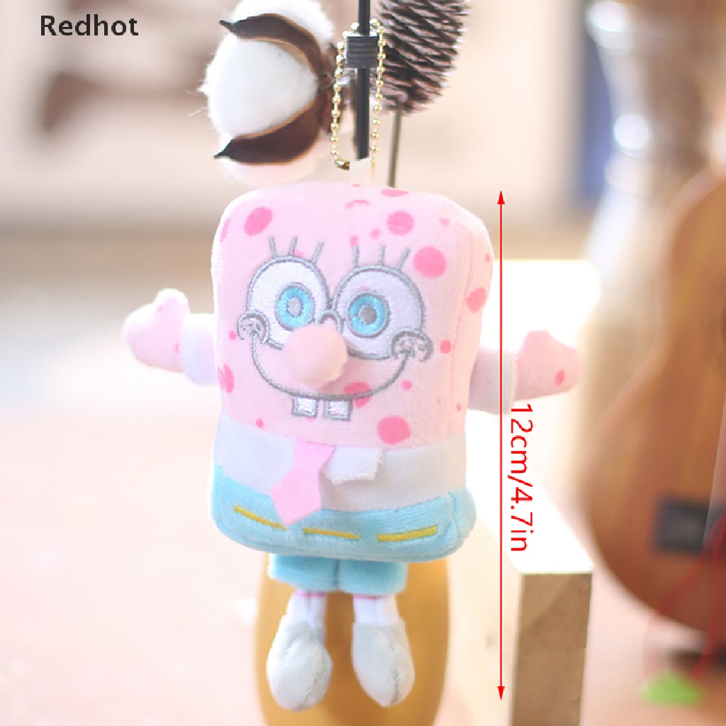 &lt; Redhot &gt; Móc Khóa Búp Bê Nhồi Bông Hình Spongebob Patrick Ngôi Sao Mềm Mại Trang Trí Ba Lô / Ô Tô Quà Tặng