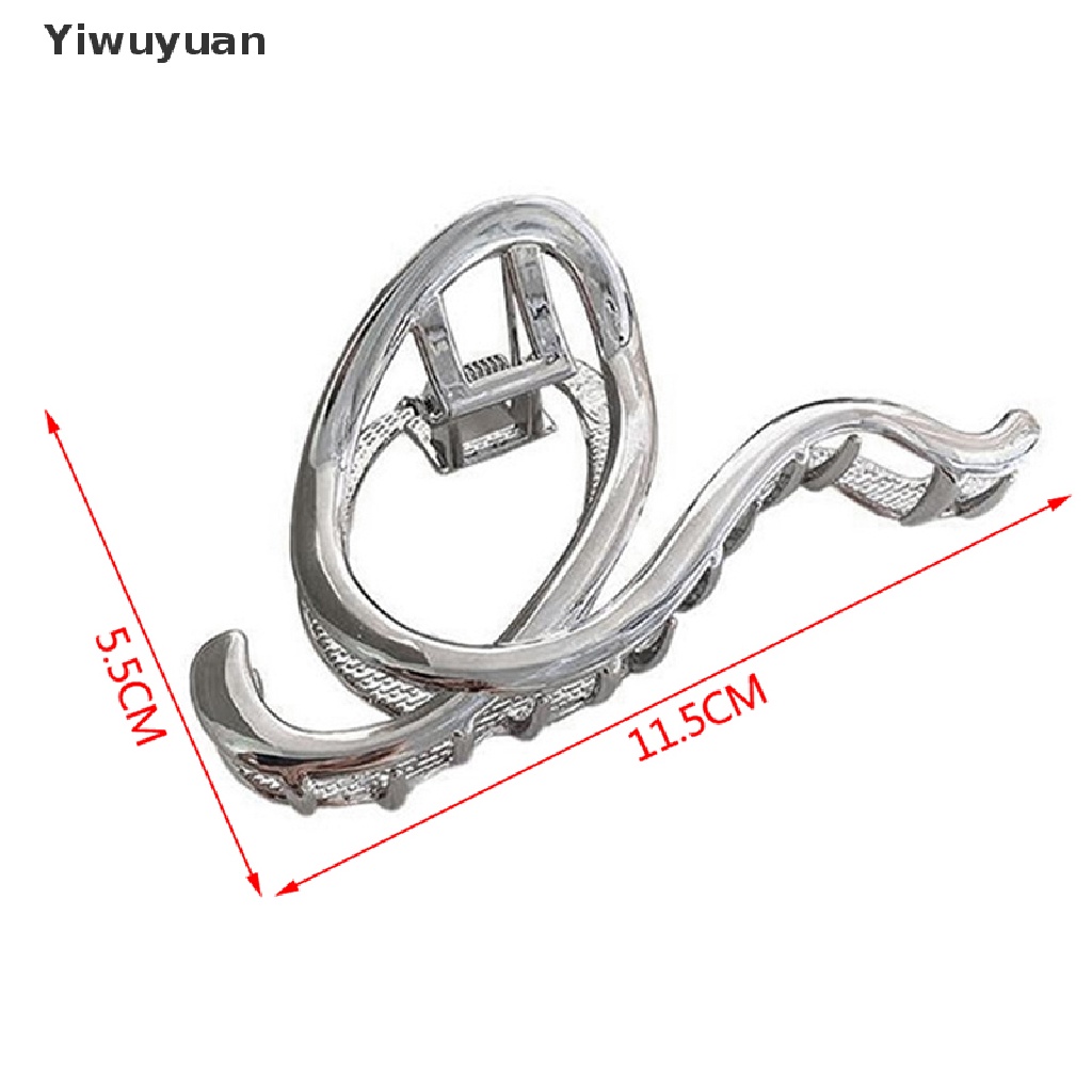 &lt; Yiwuyuan &gt; Kẹp Tóc Đuôi Ngựa Bằng Kim Loại Đơn Giản Phong Cách Punk Hàn Quốc Dành Cho Nữ