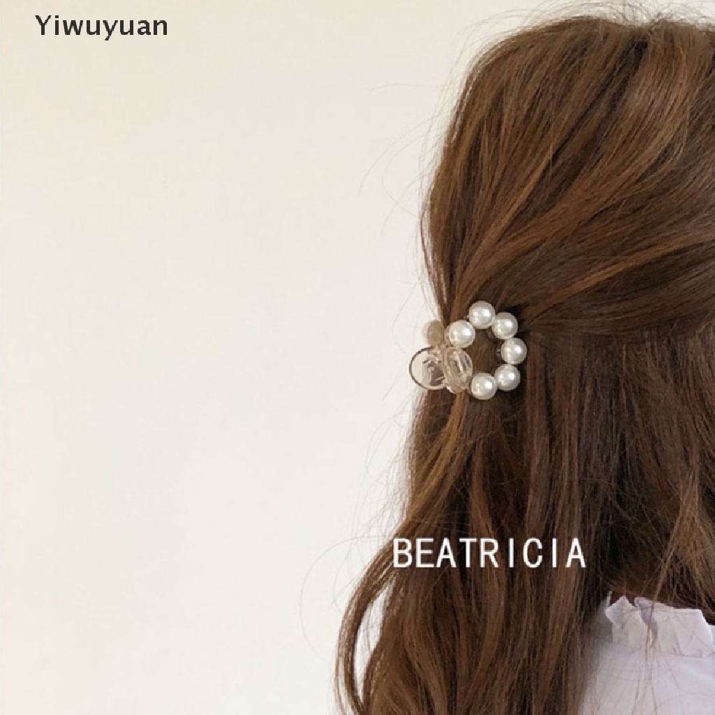 1 Kẹp Tóc Ngọc Trai Tròn Mini Cho Nữ