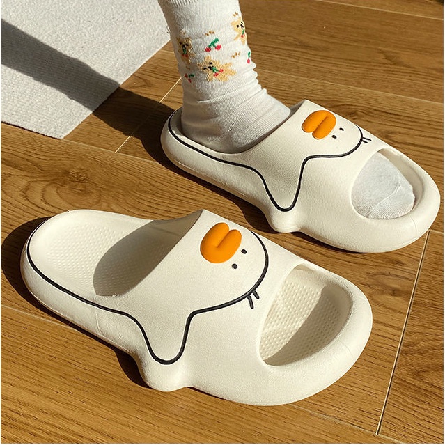 Dép Đi Trong Nhà Chống Trượt Họa Tiết Chú Vịt Hoạt Hình Đáng Yêu Thời Trang 2023 Cho Nữ