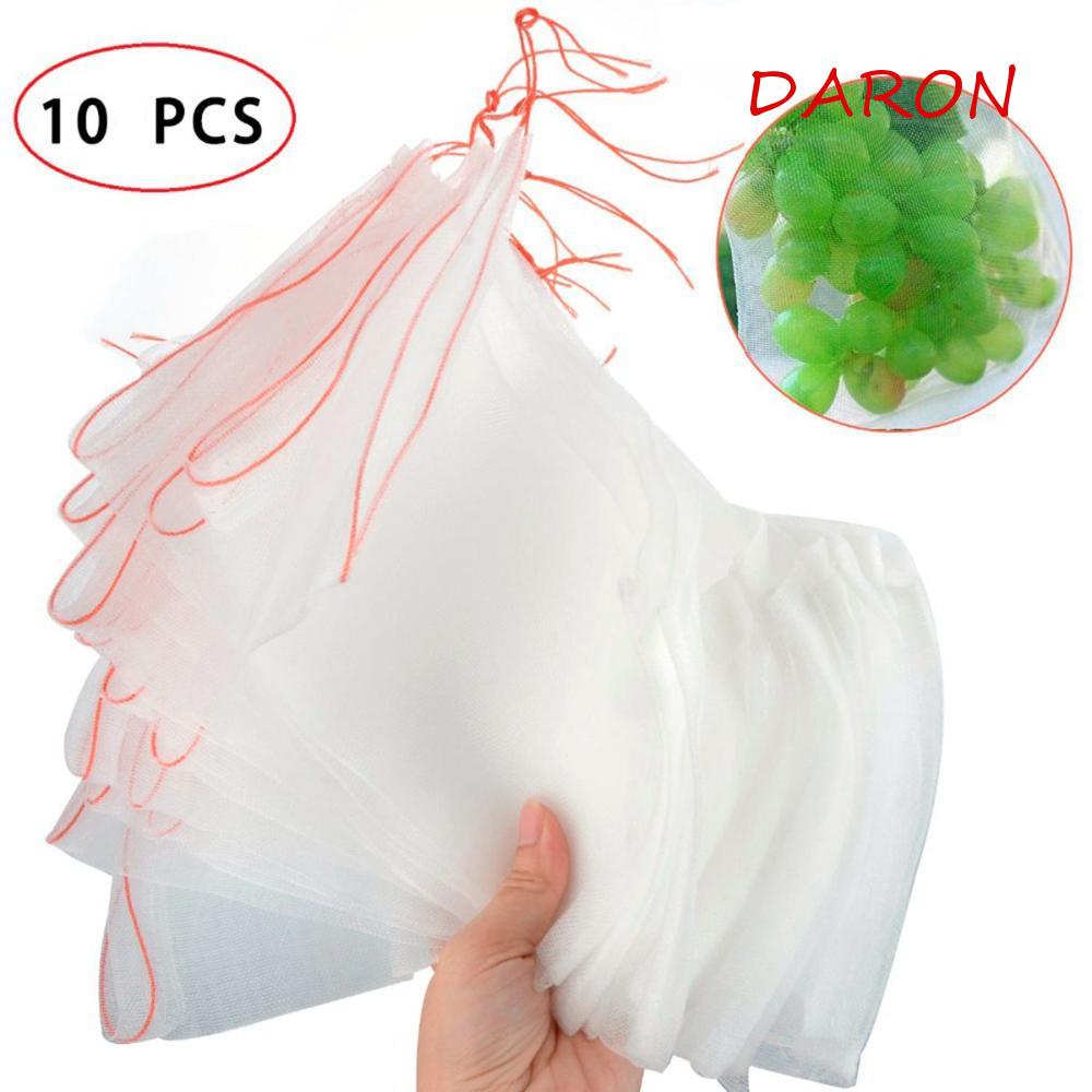 Set 10 Túi Nylon Dây Rút Bảo Vệ Trái Cây Trong Siêu Thị Đa Năng