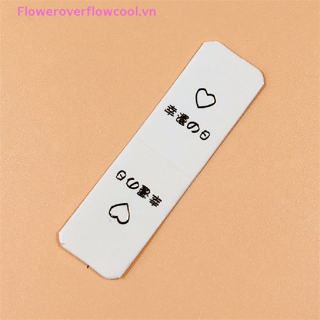 Set 100 Thẻ Giấy Kraft Màu Trắng Trưng Bày Dây Buộc Tóc