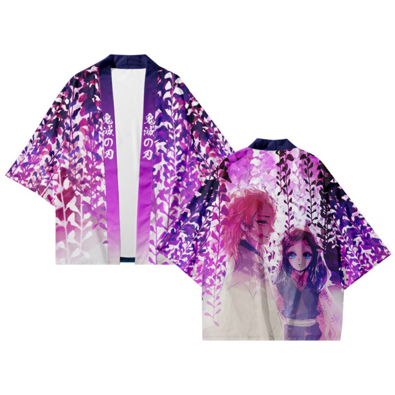 Áo Khoác Kimono Hóa Trang Nhân Vật Anime Demon Slayer Haori Thời Trang Unisex Tanjirou Kyoujurou Nhật Bản