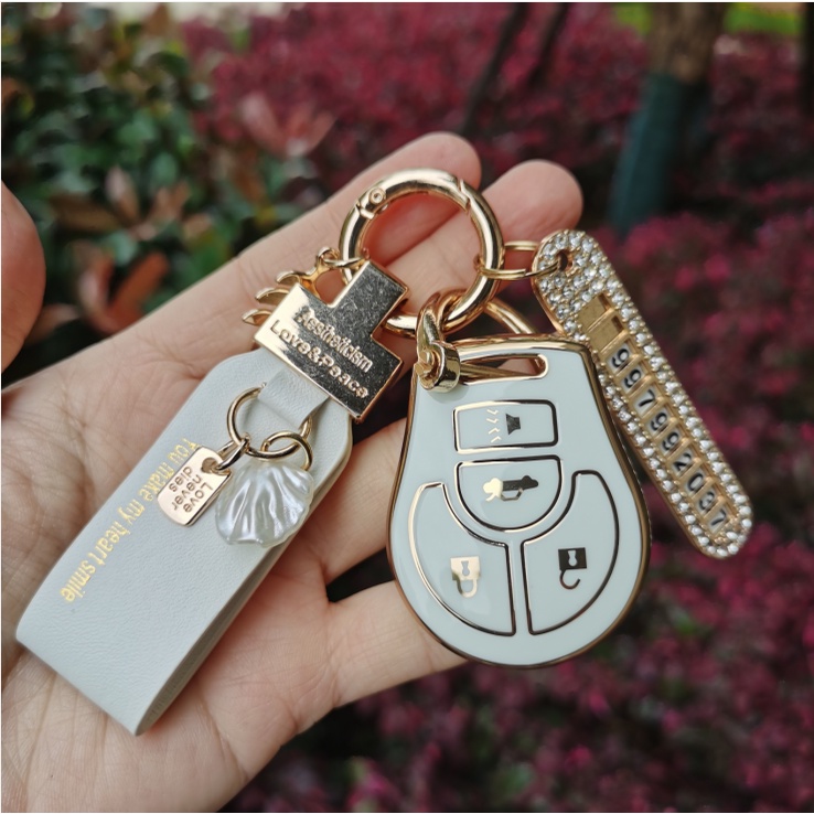 Vỏ Chìa Khóa Điều Khiển Từ Xa 4 Nút Cho Xe Hơi Nissan Maxima Versa Altima Sentra Giá Đỡ