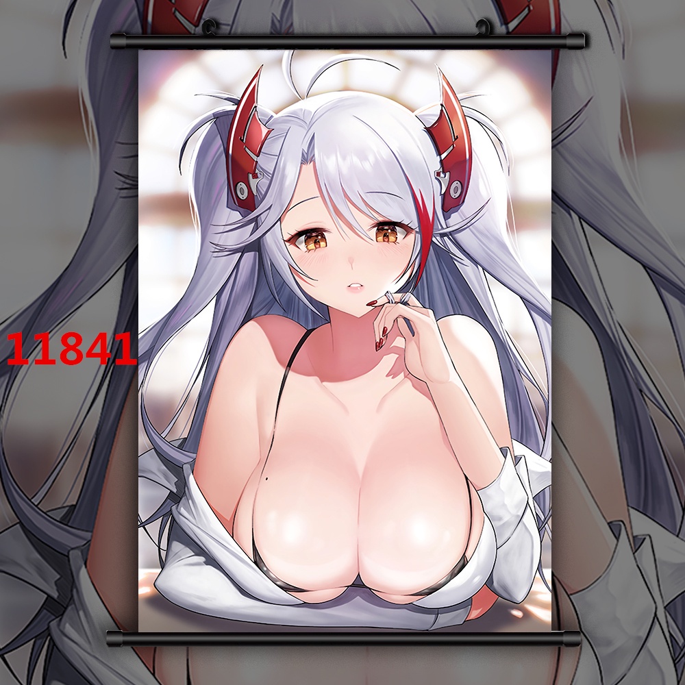 Tranh Sơn Dầu Vẽ Tay DIY Hình Cô Dâu Đám Cưới Anime Azur Lane Prinz Eugen Nhật Bản