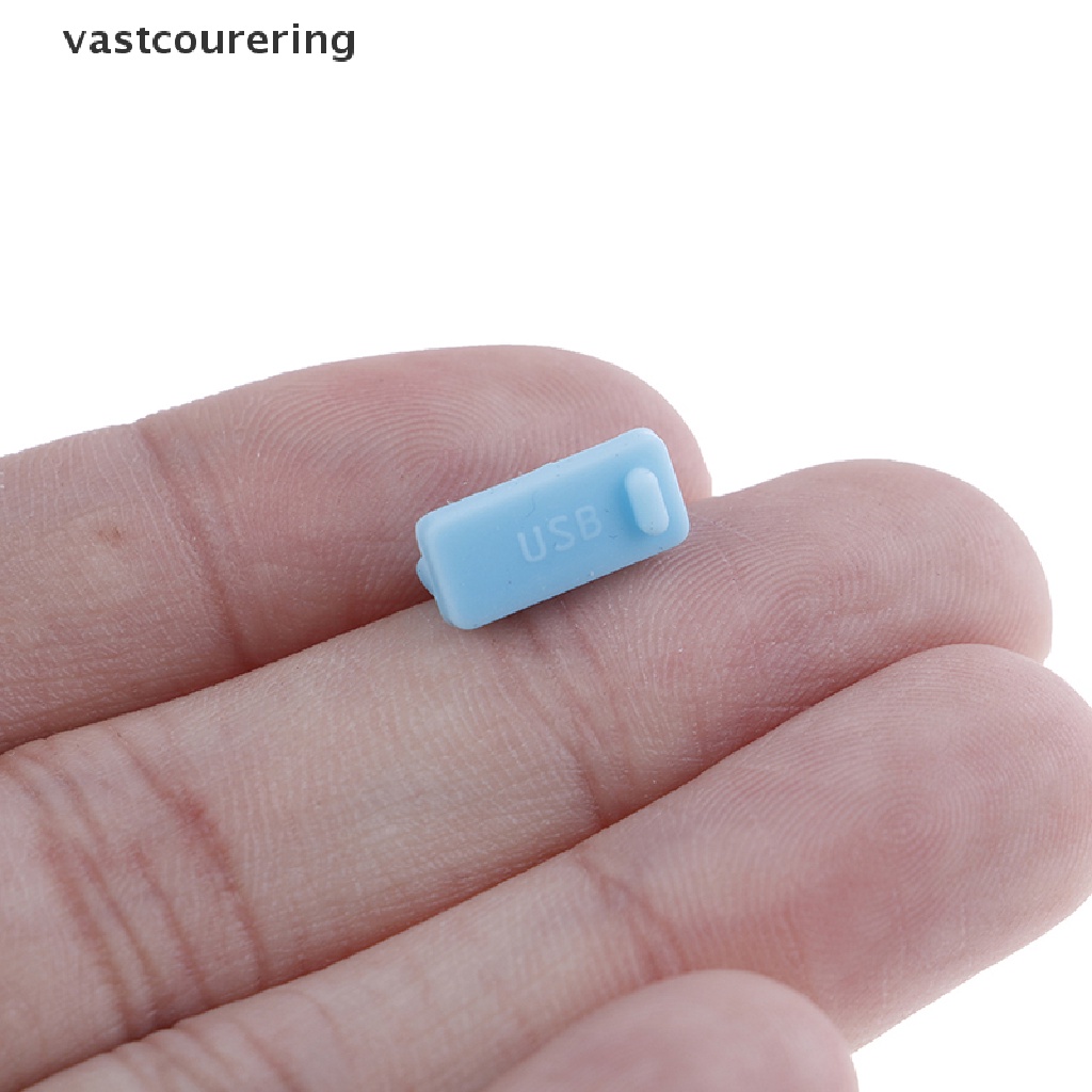 Bộ 10 Nắp silicone Đậy Ổ Cắm usb Chống Bụi Tiện Dụng