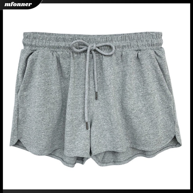 Quần Short Thể Thao Lưng Cao Dáng Rộng Co Giãn Tốt Thời Trang Mùa Hè Cho Nữ