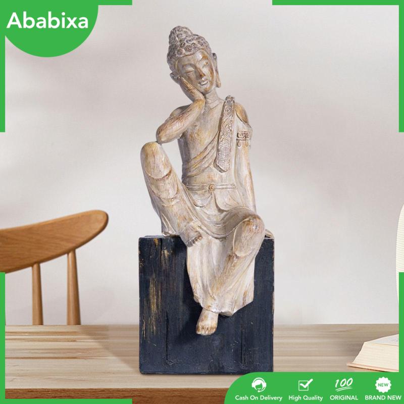 Đồ trang trí Tượng Phật Ngồi Thiền Bằng Nhựa Resin Chạm Khắc Thủ Công Trang Trí Nhà Cửa / Văn Phòng