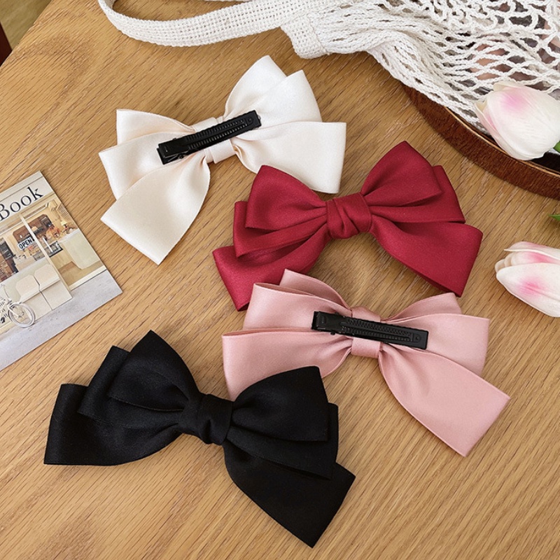 Kẹp Tóc Hình Nơ Dễ Thương Phong Cách Hàn Quốc Cho Nữ