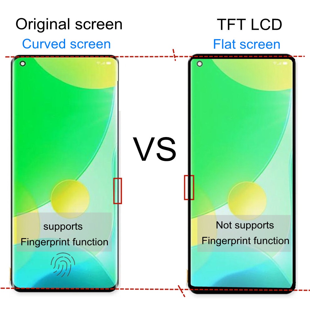 Màn Hình LCD TFT Chất Liệu Thay Thế Chuyên Dụng Cho OPPO Reno3 Pro 5G / Reno4 Pro 5G / OnePlus 8 / Find X2 Neo