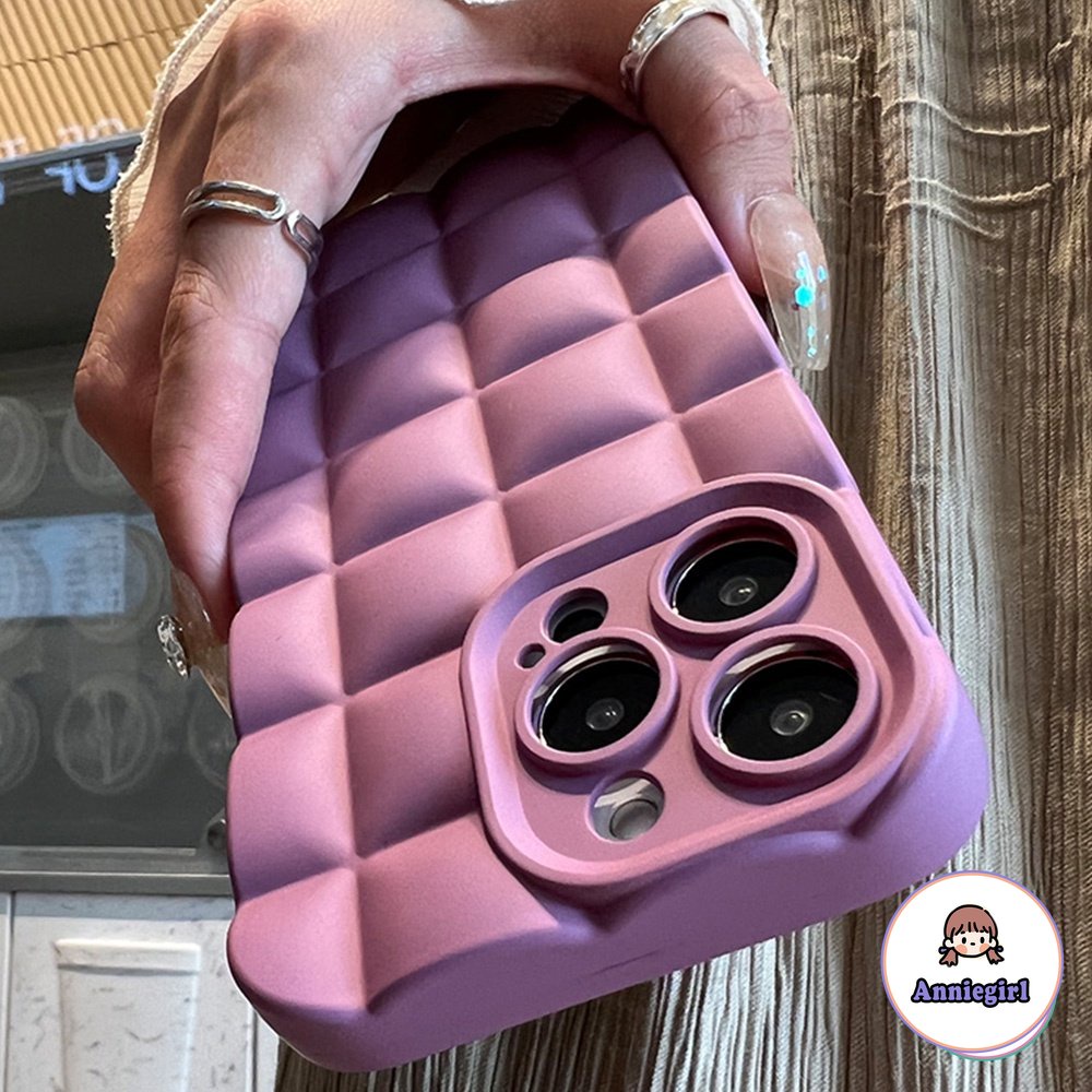 Ốp Điện Thoại TPU Mềm Họa Tiết Lưới 3D Cho IPhone 11 14 Pro Max 13 Pro Max 12 11 Pro Max 14 Pro Max