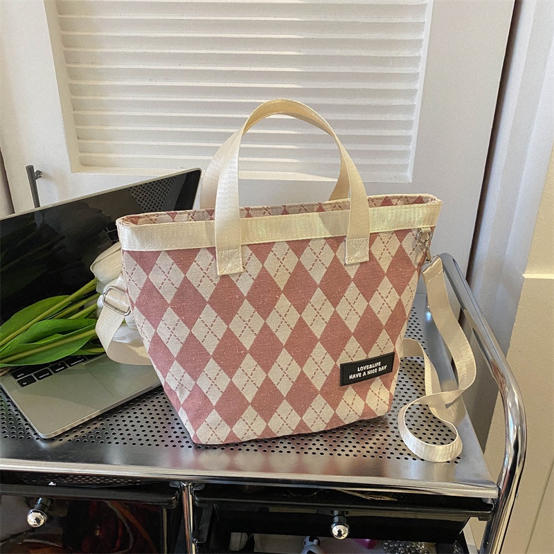 Túi Xách Đeo Vai Vải Bạt Ngăn Chứa Rộng Thời Trang Nữ